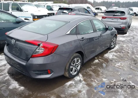 2017 Honda Civic Lx из США, поврежденный, VIN 19XFC2F58HE220358